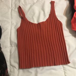 burnt orange crop top